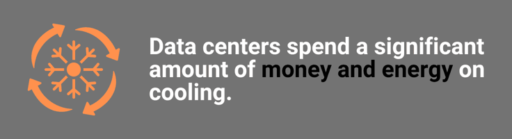 Data center cooling infographic