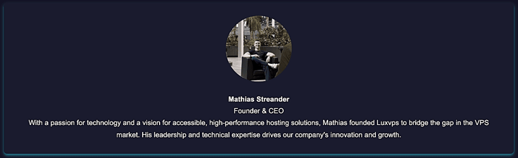 Mathias Streander headshot and bio