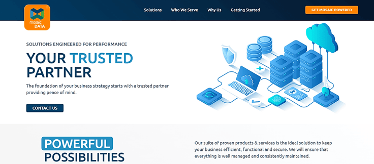 Mosaic homepage