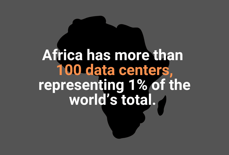 Infographic about data centers in Africa