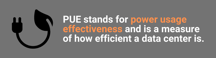 Power usage effectiveness infographic