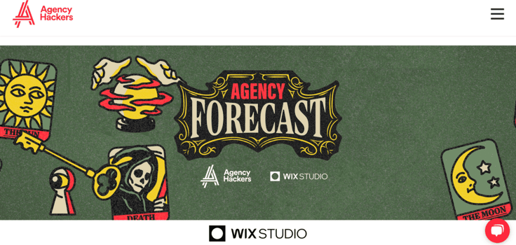 a screenshot of the Agency Forecast report webpage