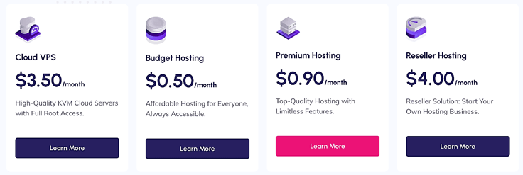 Limitless Hosting popular plans