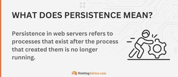 Persistence definition and infographic Persistence definition and infographic