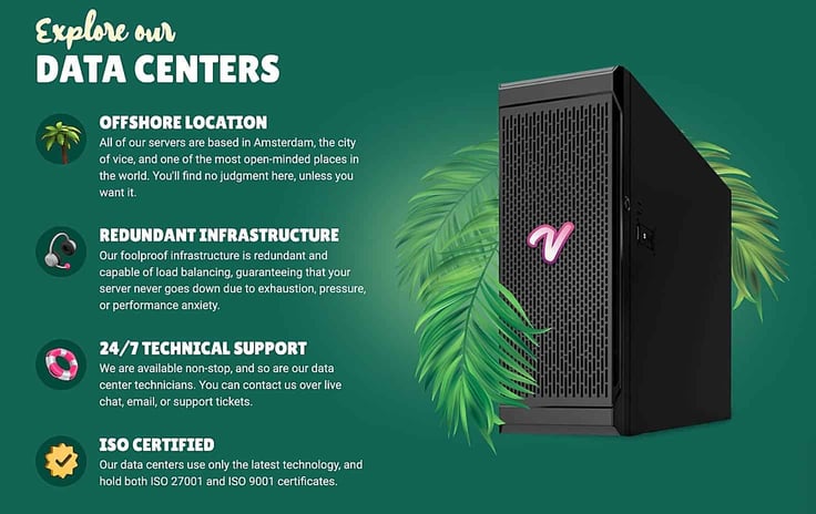 Vicetemple data center and server information Vicetemple data center and server information