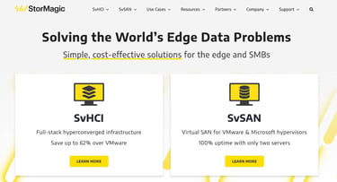 StorMagic homepage StorMagic homepage
