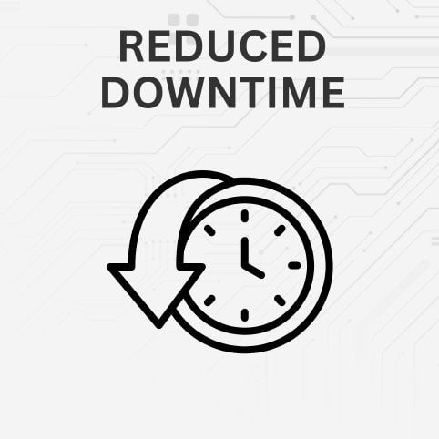 reduced downtime illustration reduced downtime illustration
