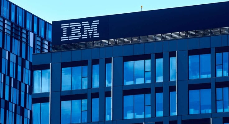 The IBM logo is seen on the top of the IBM Romania headquarter building, in Bucharest, Romania The IBM logo is seen on the top of the IBM Romania headquarter building, in Bucharest, Romania