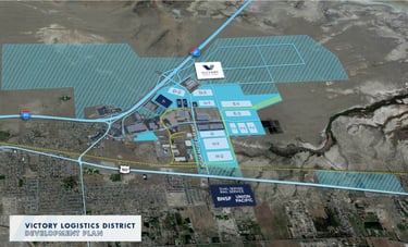 The planned map of Mark IV Capital's Victory Logistics District. The planned map of Mark IV Capital's Victory Logistics District.