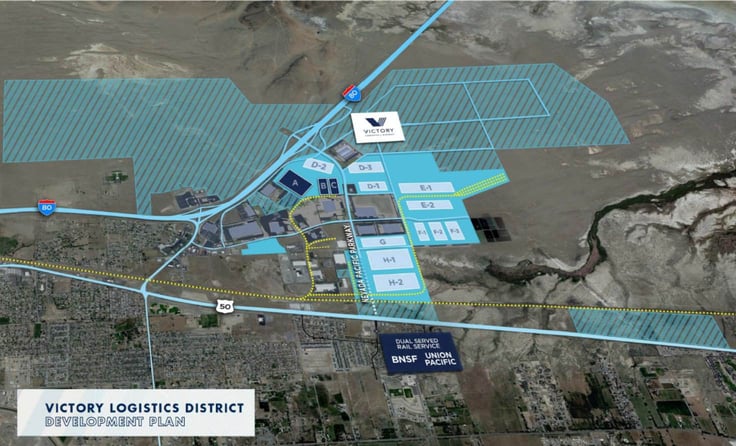 The planned map of Mark IV Capital's Victory Logistics District. The planned map of Mark IV Capital's Victory Logistics District.