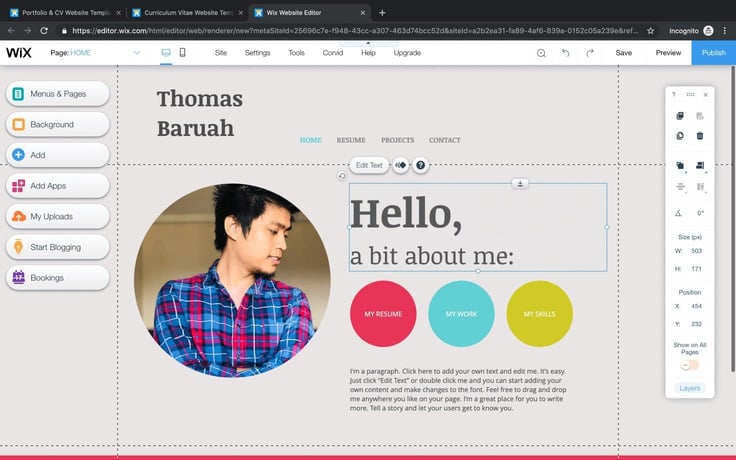 Drag-and-drop web builder on Wix Drag-and-drop web builder on Wix