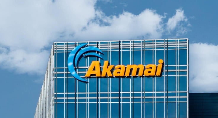 Akamai Technologies headquarters and trademark logo Akamai Technologies headquarters and trademark logo