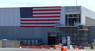 The Meta Mesa Data Center under development is a five-building campus encompassing over 2.5 million square feet of data center and admin space The Meta Mesa Data Center under development is a five-building campus encompassing over 2.5 million square feet of data center and admin space