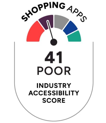 Badge reading a score of 41 Badge reading a score of 41