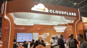 A photo of a Cloudflare booth at Infosec Europe 2025 A photo of a Cloudflare booth at Infosec Europe 2025