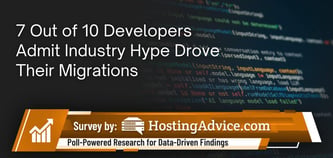 7 Out of 10 Developers Admit Industry Hype Drove Their Migrations