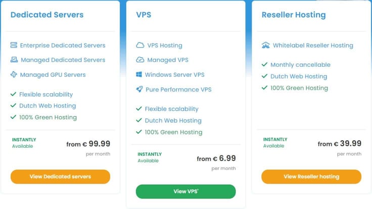 Screenshot if snel.com pricing Screenshot if snel.com pricing