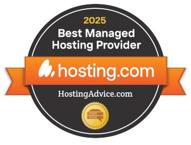 Best Managed Hosting Provider: Hosting.com badge
