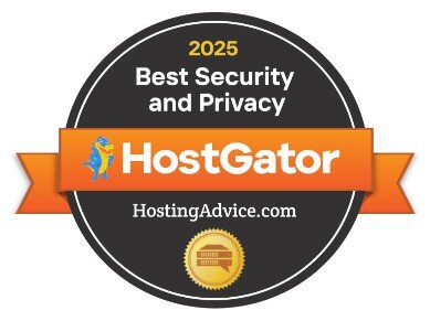 Best Security and Privacy: HostGator badge