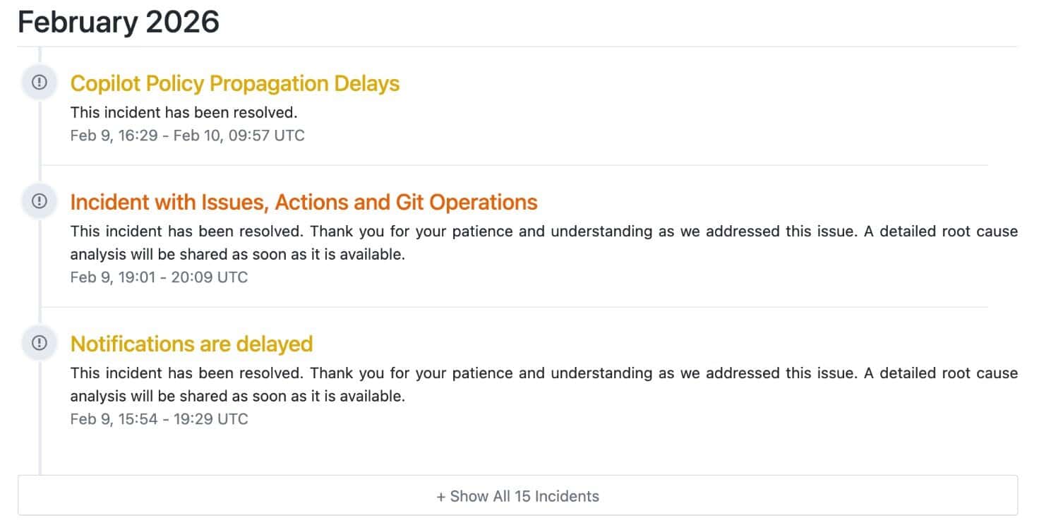 GitHub Copilot Issue Briefly Disrupts AI Workflows
