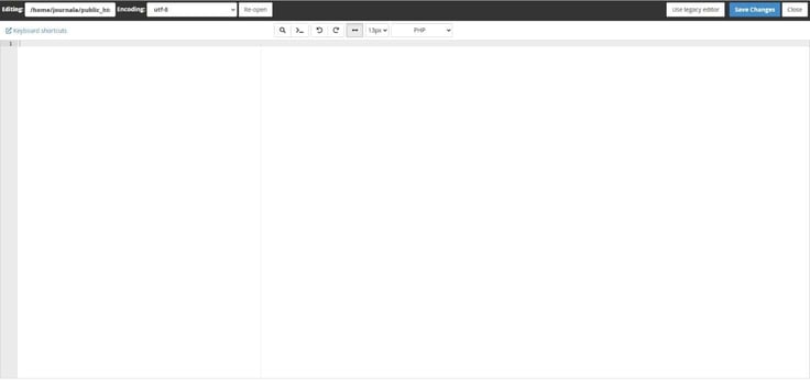 edit PHP folder