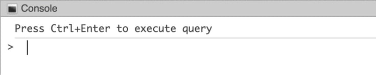 Console - execute query with Ctrl+Enter