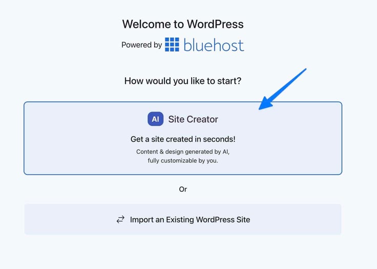How to use AI site creator for WordPress on BlueHost How to use AI site creator for WordPress on BlueHost