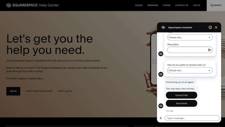 Squarespace AI assistant