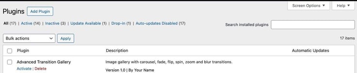 go back to the WordPress plugins page, and you should see the plugin ready to be activated. Click Activate, and your plugin is good to go