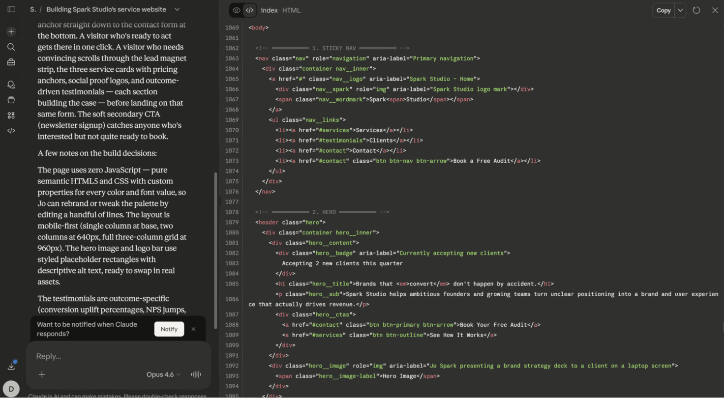 How to Use Claude AI to Write HTML & CSS and Deploy It on Shared Hosting