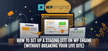 How to Set Up a Staging Site on WP Engine (Without Breaking Your Live Site) 