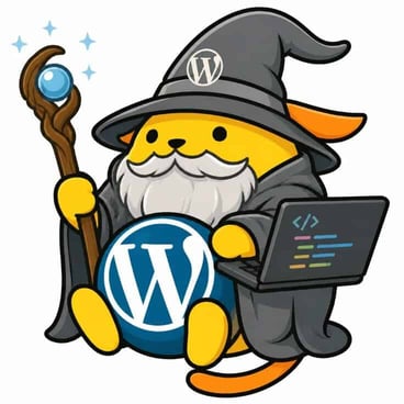 A cartoon-style variation of Gandalf, serving as WordPress's mascot for AI plugin reviewing A cartoon-style variation of Gandalf, serving as WordPress's mascot for AI plugin reviewing