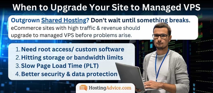 Outgrown Shared Hosting? Don't wait until something breaks. If your eCommerce site generates real traffic or revenue, the best time to upgrade to managed VPS is before you need to.