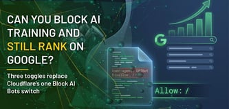 Can You Block AI Training and Still Rank on Google?