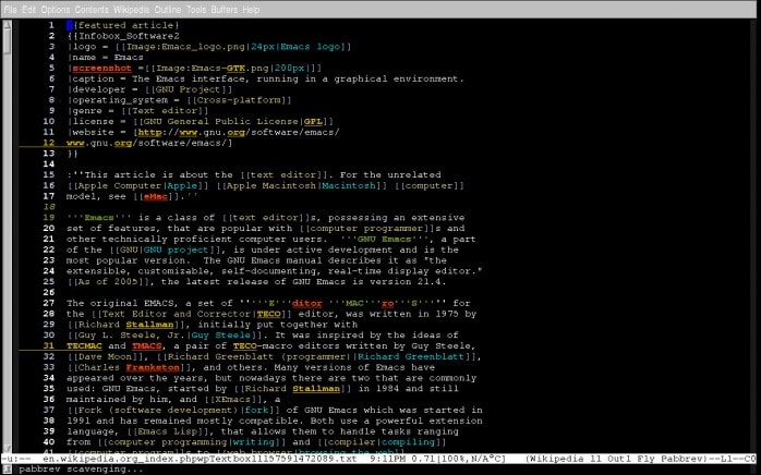 emacs means in linux emacs means in linux