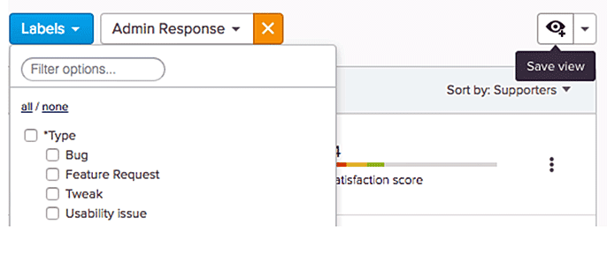 Personalized Views for UserVoice Product Management Platform