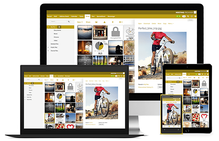 Models of OX Drive desktop, laptop, mobile, and tablet versions