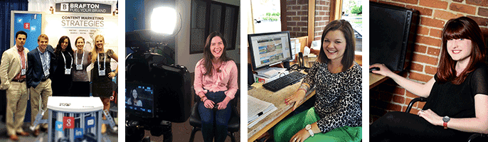 Collection of portraits of Brafton employees