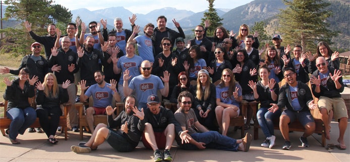 Team Olark Group photo of Olark employees