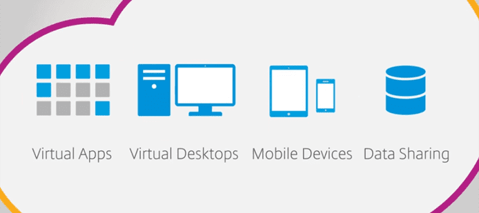 Graphic modelling elements of Citrix Cloud