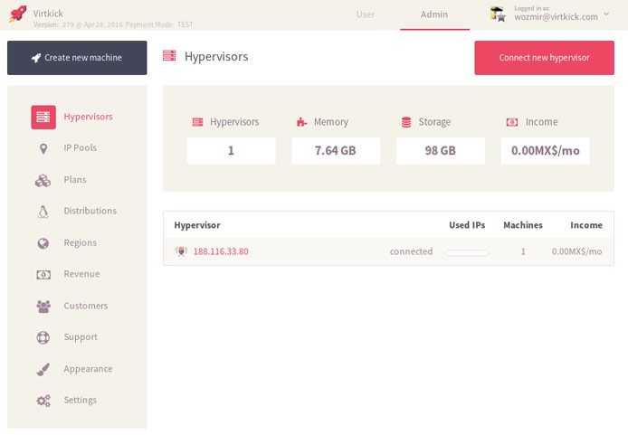 Virtkick Screenshot of Virtkick interface