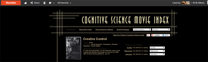 StumbleUpon Presents Content Based On Interest Screenshot of a StumbleUpon webpage presentation