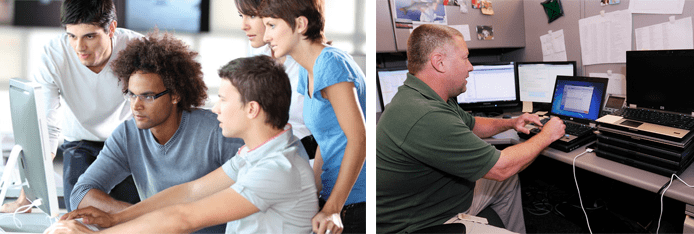 CompTIA Certifications Collage of people working toward CompTIA certifications