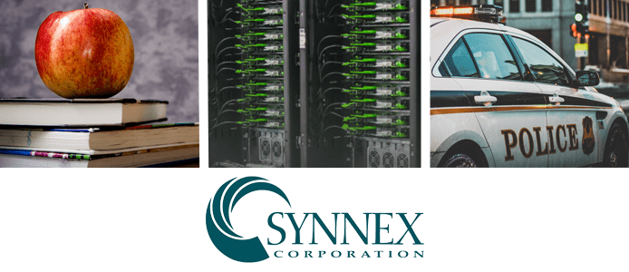 SYNNEX Understands the Issues Their Customers Face Collage of education, tech, and public safety photos