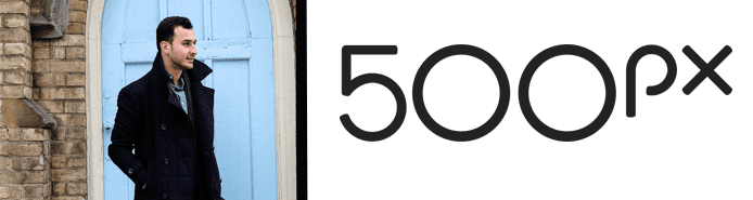 Collage of Ali Tawfiq and 500px logo Collage of Ali Tawfiq and 500px logo