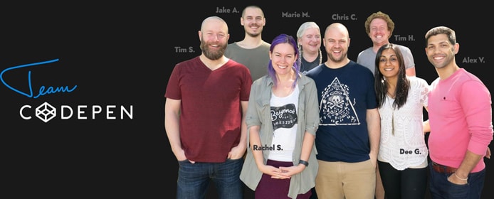 Group picture of CodePen team Group picture of CodePen team