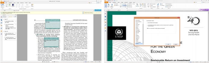 Screenshots of Foxit Reader