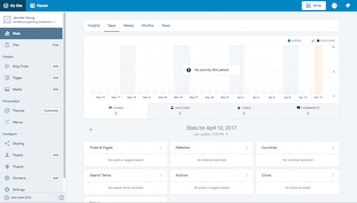 WordPress.com screenshot
