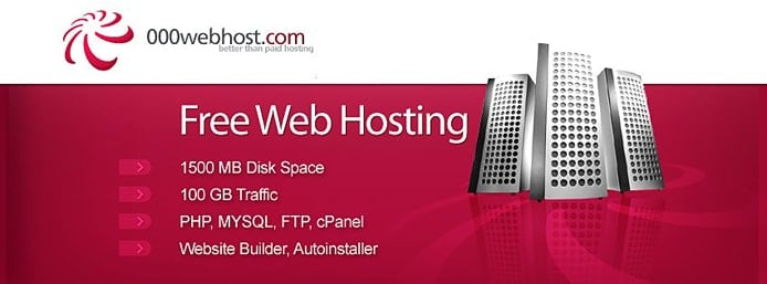 Screenshot of 000webhost features Screenshot of 000webhost features
