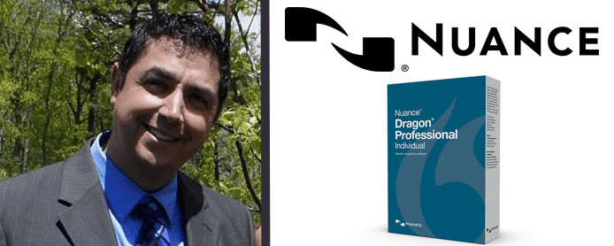 Mark Geremia's headshot and Nuance logo Mark Geremia's headshot and Nuance logo
